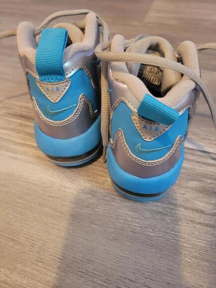 Nike Air Zoom Turf Barry Sanders Turf Signature Shoe Rare Blue sliver lions 11c - Picture 5 of 10